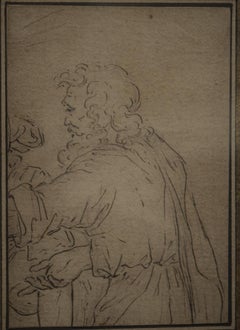 Italian School 17th Century, An Old Bearded Man, Old Master Drawing