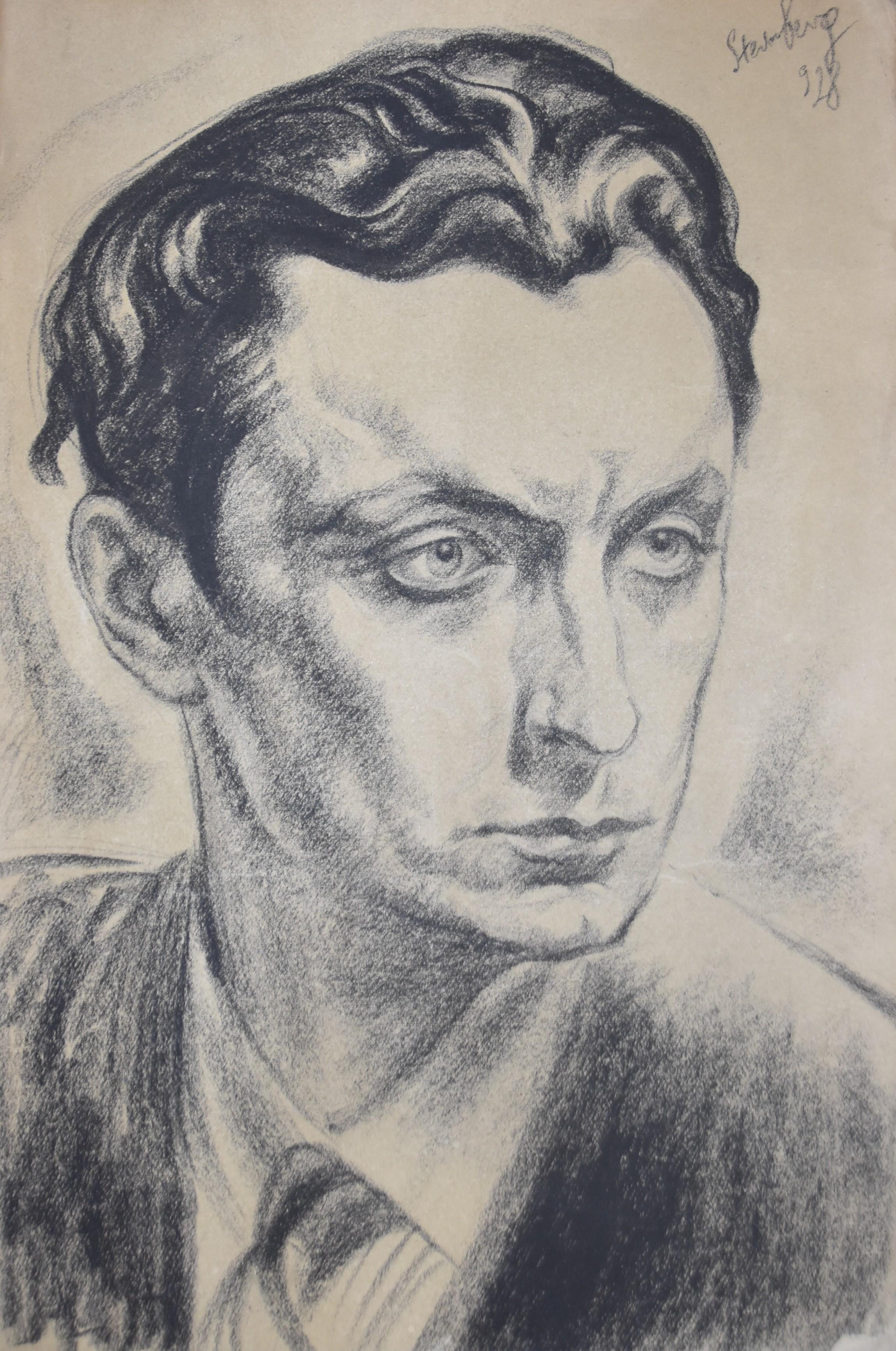 Nicolas Sternberg (1902-1960) Portrait of man, 1928, original drawing