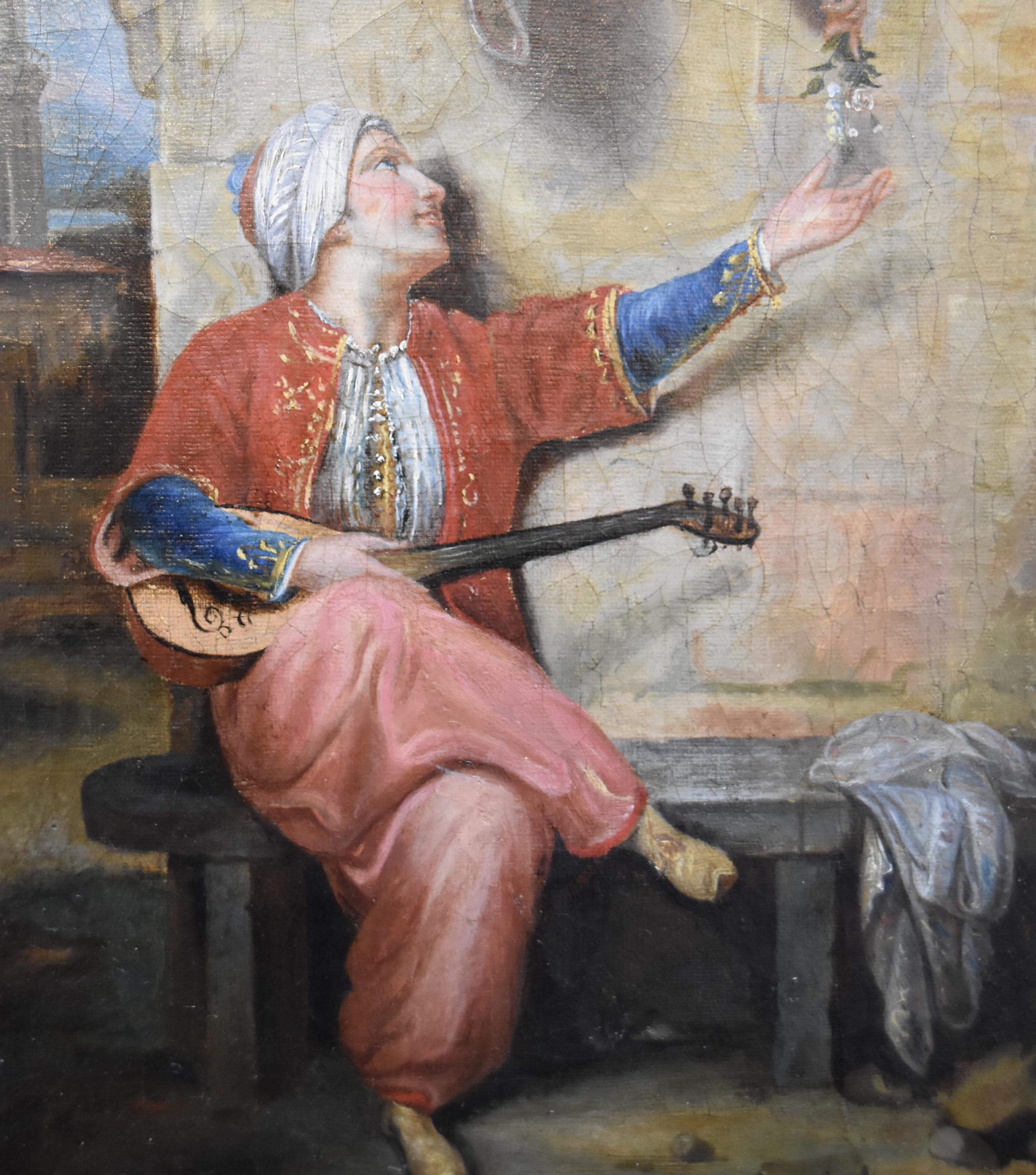 Louis Stanislas Faivre-Duffer (1818-1897) Two lovers, an orientalist scene  4