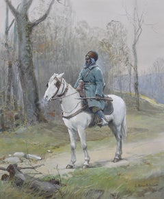 J.Jacques Berne-Bellecour (1874-1939), North African Horseman, 1915, watercolor