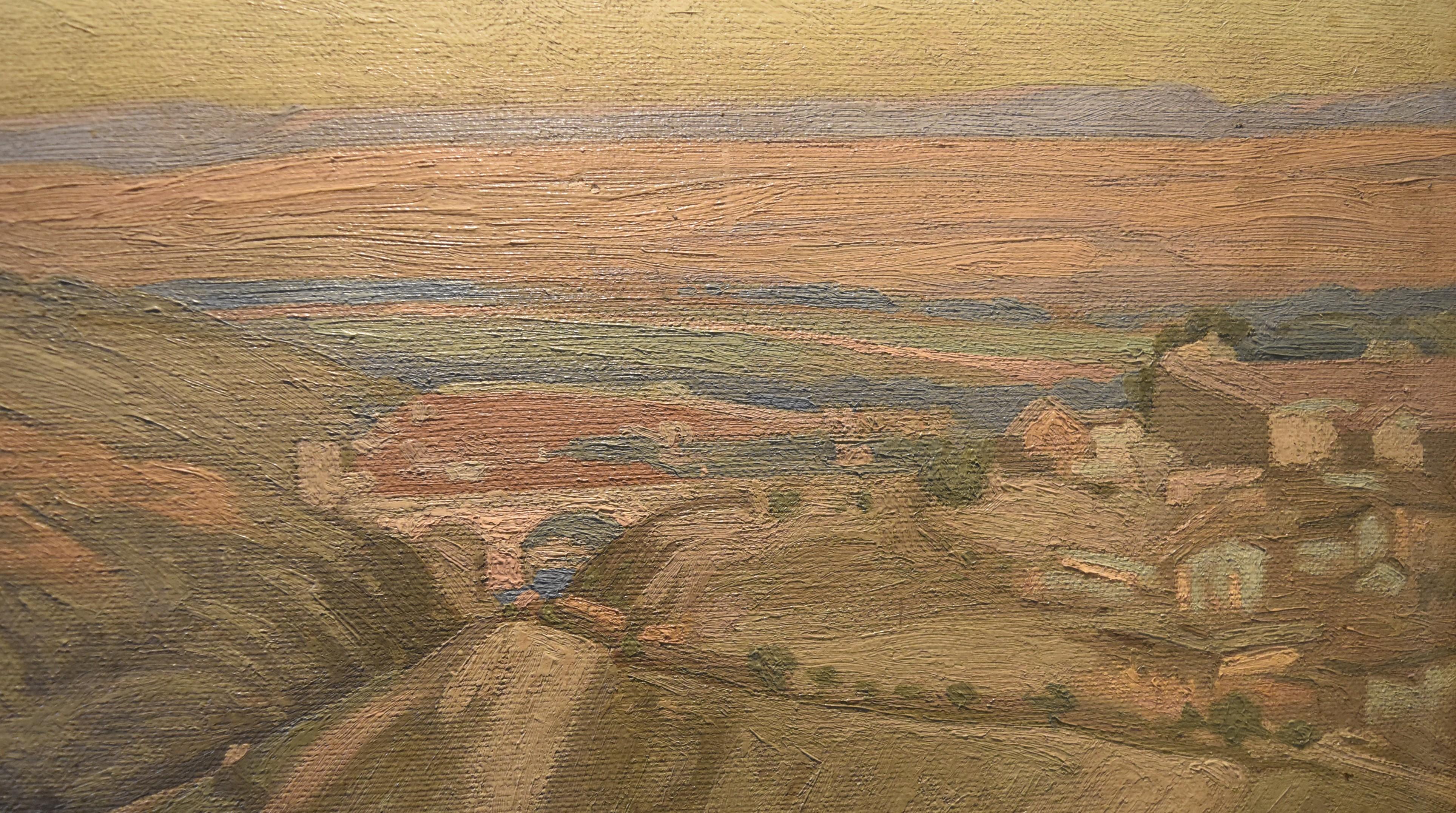 Emmanuel Aubain (1872-1965) Eine Landschaft, signiertes Ölgemälde im Angebot 4