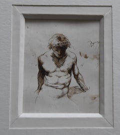 Christian Bouillé (1948-2005) A naked man, original drawing