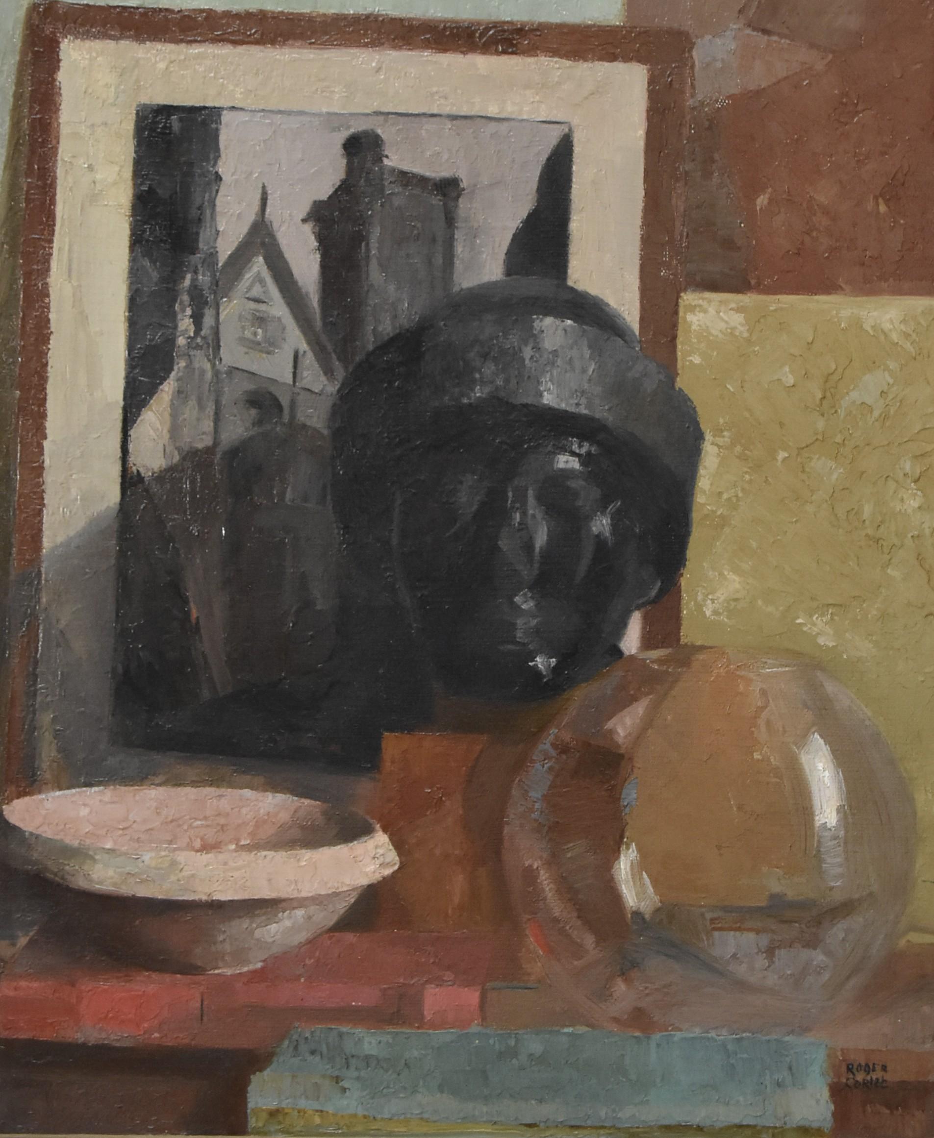 Roger Cortet (1910-1968)
A still-life with a scultpure
Oil on canvas
Signed lower right
55 x 46 cm

Roger Cortet , born in 1910 in Itxassou , in the Basque Country , and died in 1978 in Istanbul , Turkey, was most known to have been a renowned a