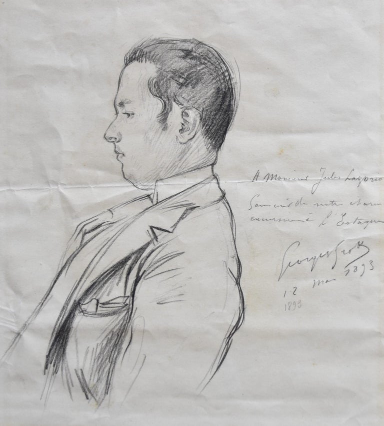 Georges Scott - Georges Scott (1873-1943) Portrait of Jules Lagorio 1893,  signed drawing For Sale at 1stDibs | elizabeth jean scott, scott georges,  scott jules