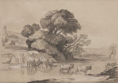 René-Ernest Huet (1884-1914) An arcadian landscape, drawing