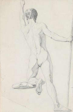 Siglo de Oro danés, primera mitad del siglo XIX, Un desnudo masculino de academia, lápiz
