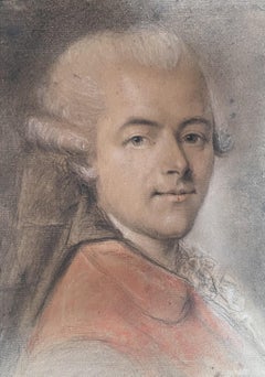 French School 18th Century, Portrait of a gentleman, pastel