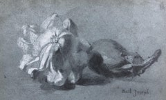 Joseph Bail (1862-1921) Nature morte aux légumes, dessin signé