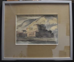 Maurice Asselin (1882-1947) Le Chateau de Tournon, 1928, signed watercolor