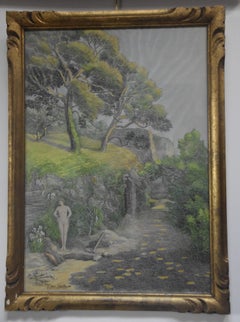 Louise Marie Jossier-Grémillon L'amphore blessée, 1934, watercolor signed
