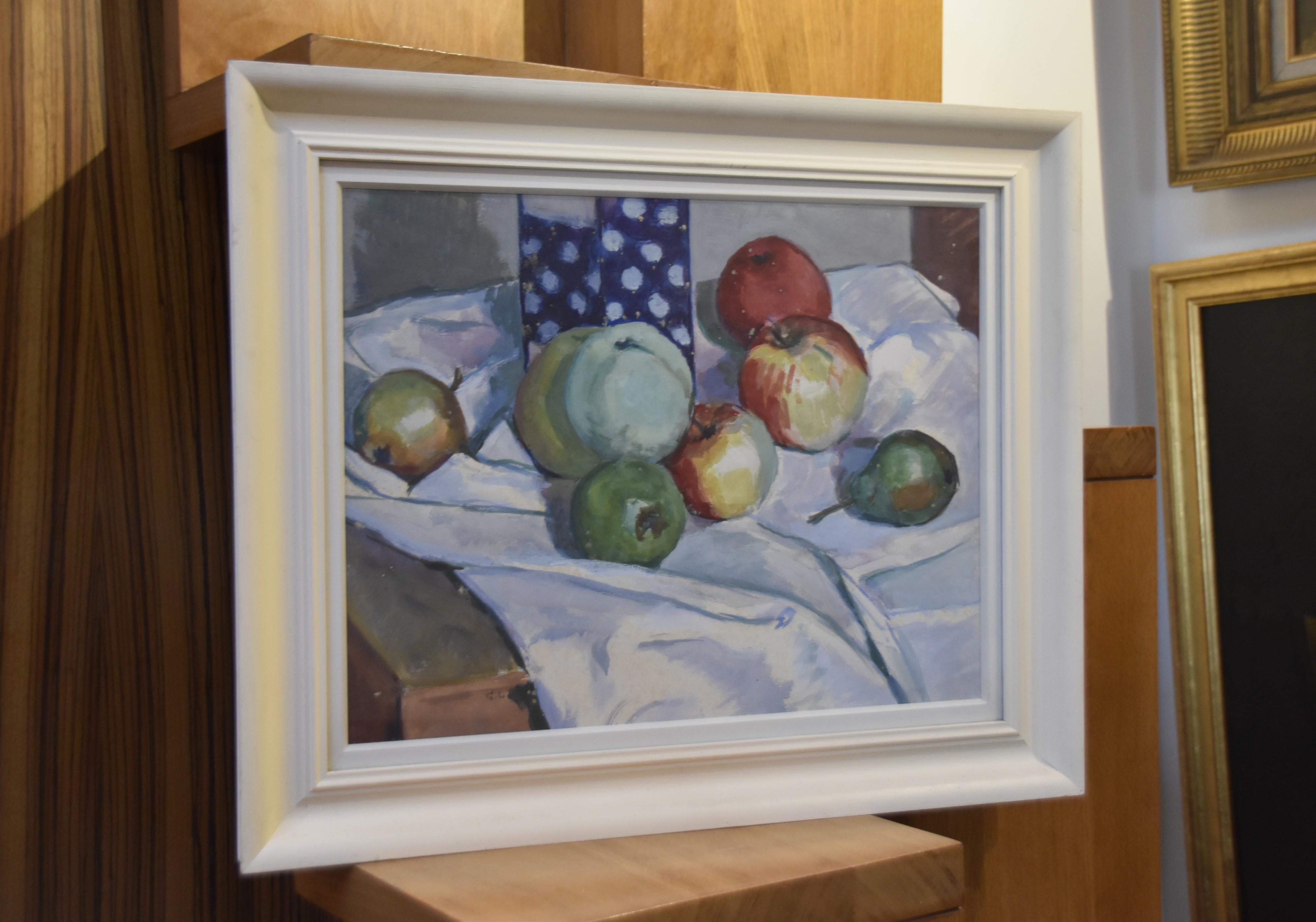 Georges Louis Claude (1879-1963) Still life with apples, 1939 gouache signed 8