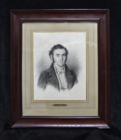 Michel Martin Drolling (1786-1851) Portrait of a man, drawing signed