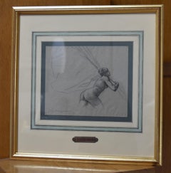G. A. Rochegrosse (1859-1938) Study for Les Trophées, original drawing