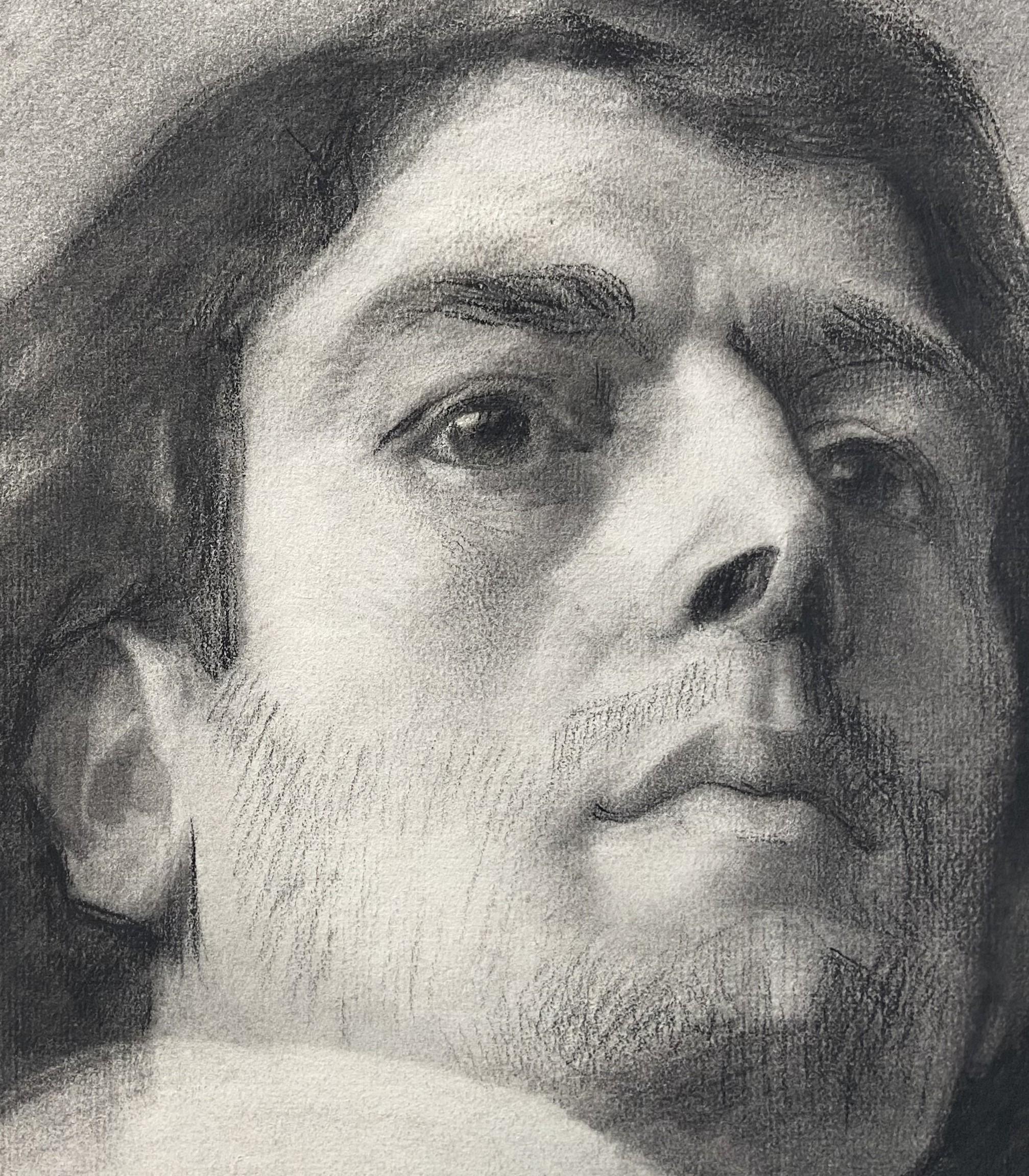Albert Paul Guilmet (1879-1922) Portrait of a man, signed drawing For Sale 6