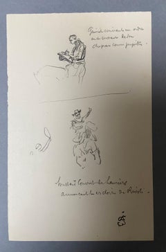 Edouard Detaille (1848 1912) Sketches, two drawings