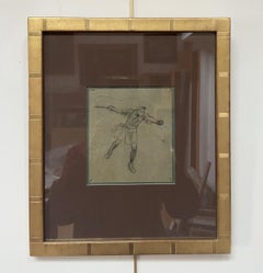 G. A. Rochegrosse (1859-1938) , Studie für „Le Cocher“ Originalzeichnung