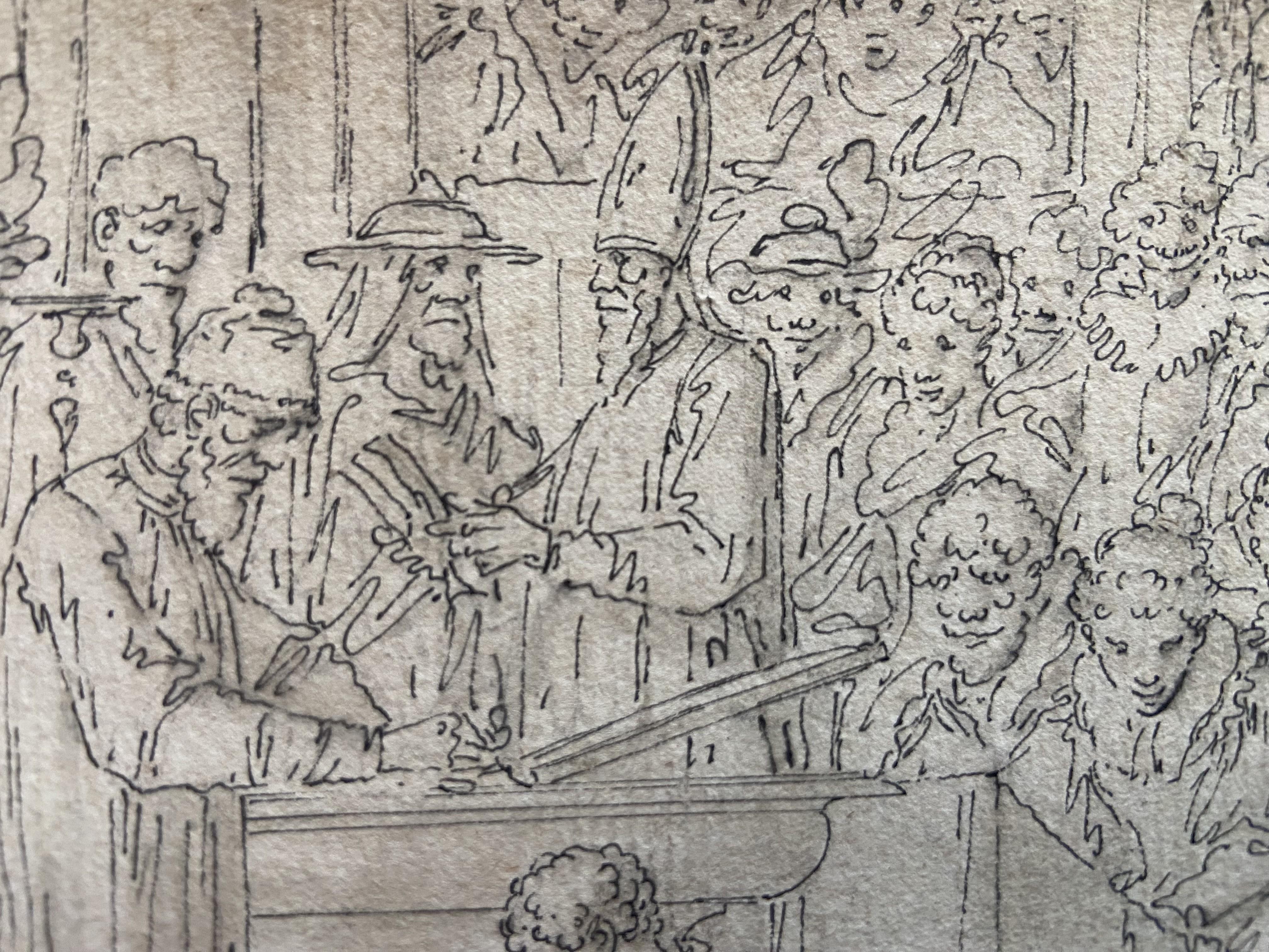 Louis-Félix de La Rue (1730-1777) Il battesimo di Carlomanno, disegno in vendita 5
