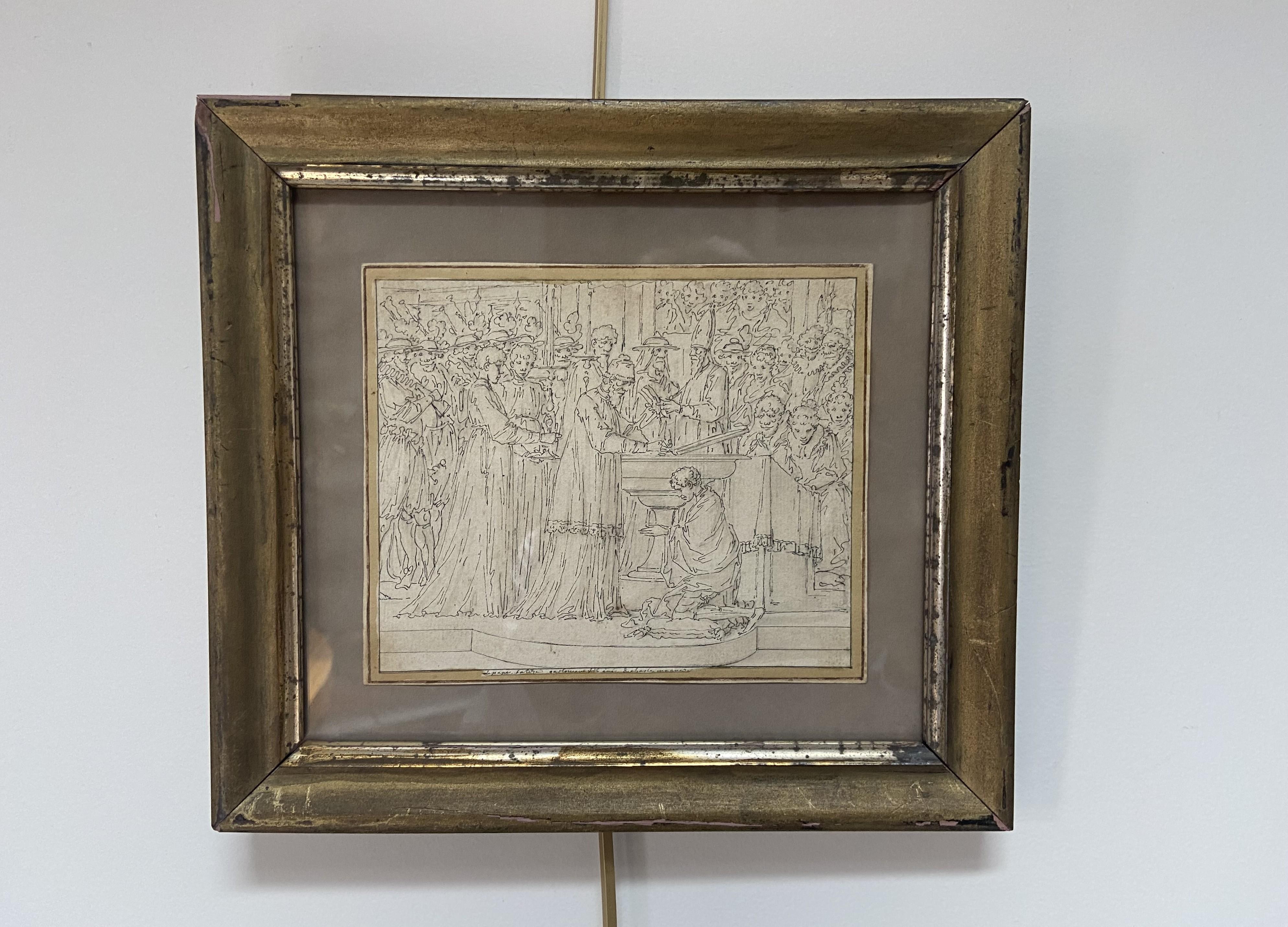 Louis-Félix de La Rue (1730-1777) Il battesimo di Carlomanno, disegno in vendita 6