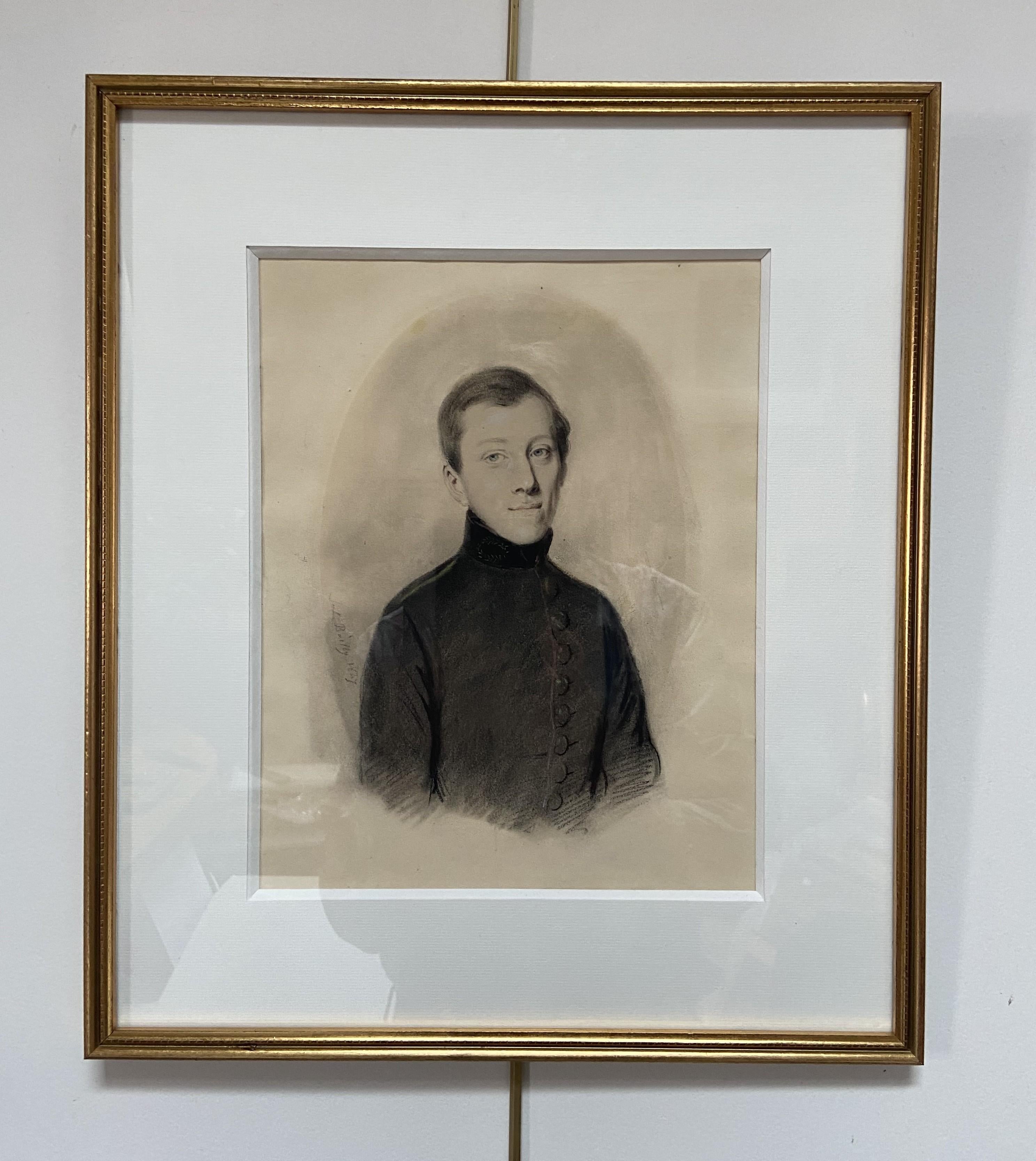 Jules Boilly (1796-1874) Portrait d'un jeune homme, dessin signé et daté en vente 5