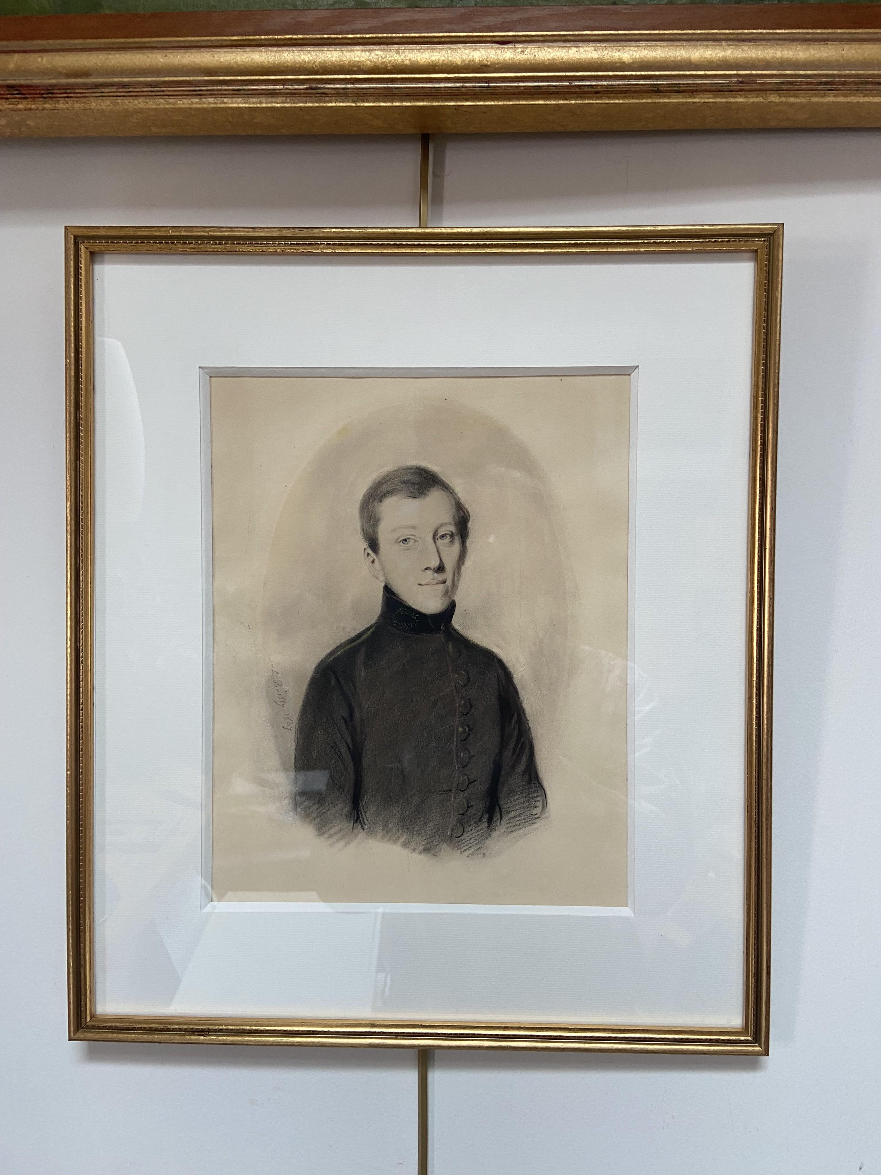 Jules Boilly (1796-1874) Portrait d'un jeune homme, dessin signé et daté en vente 6
