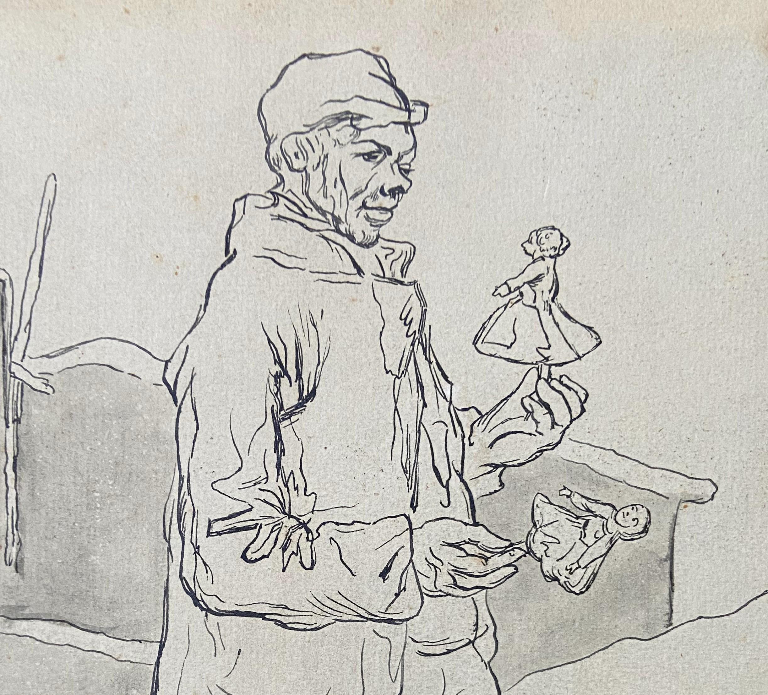 Paul Gavarni (1804-1866) The Puppeteer, 