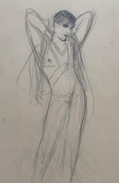 Marcel Vertès (1895-1961) Artiste de music-hall, dessin signé