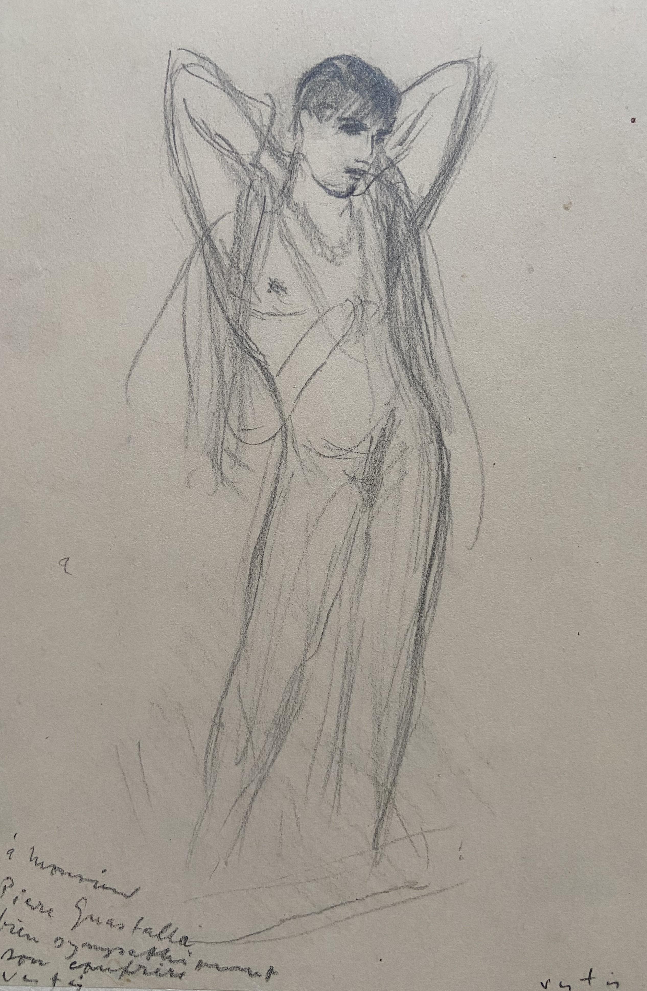 Marcel Vertès (1895-1961) A Music hall artist, signed drawing 1