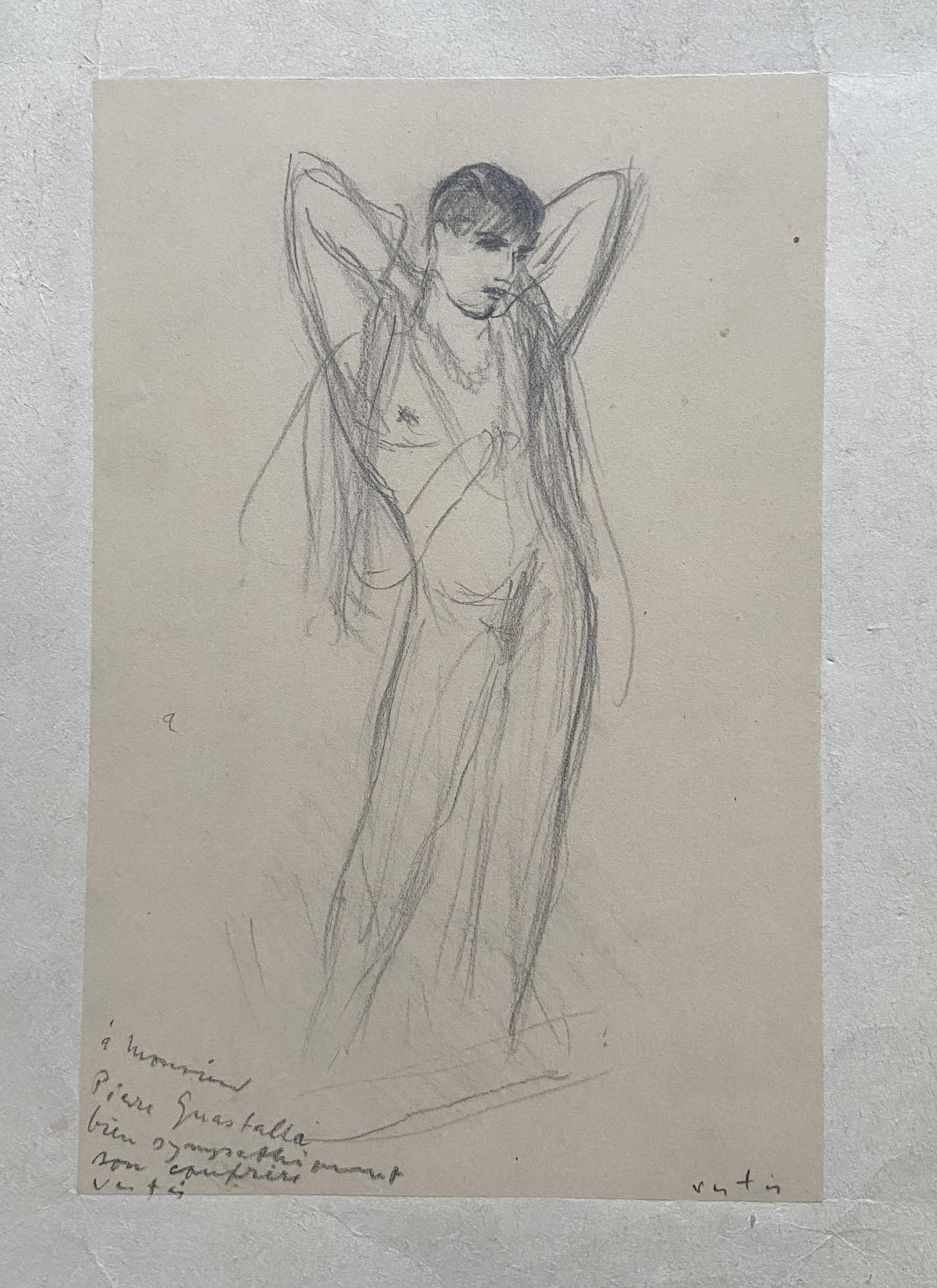 Marcel Vertès (1895-1961) A Music hall artist, signed drawing 6