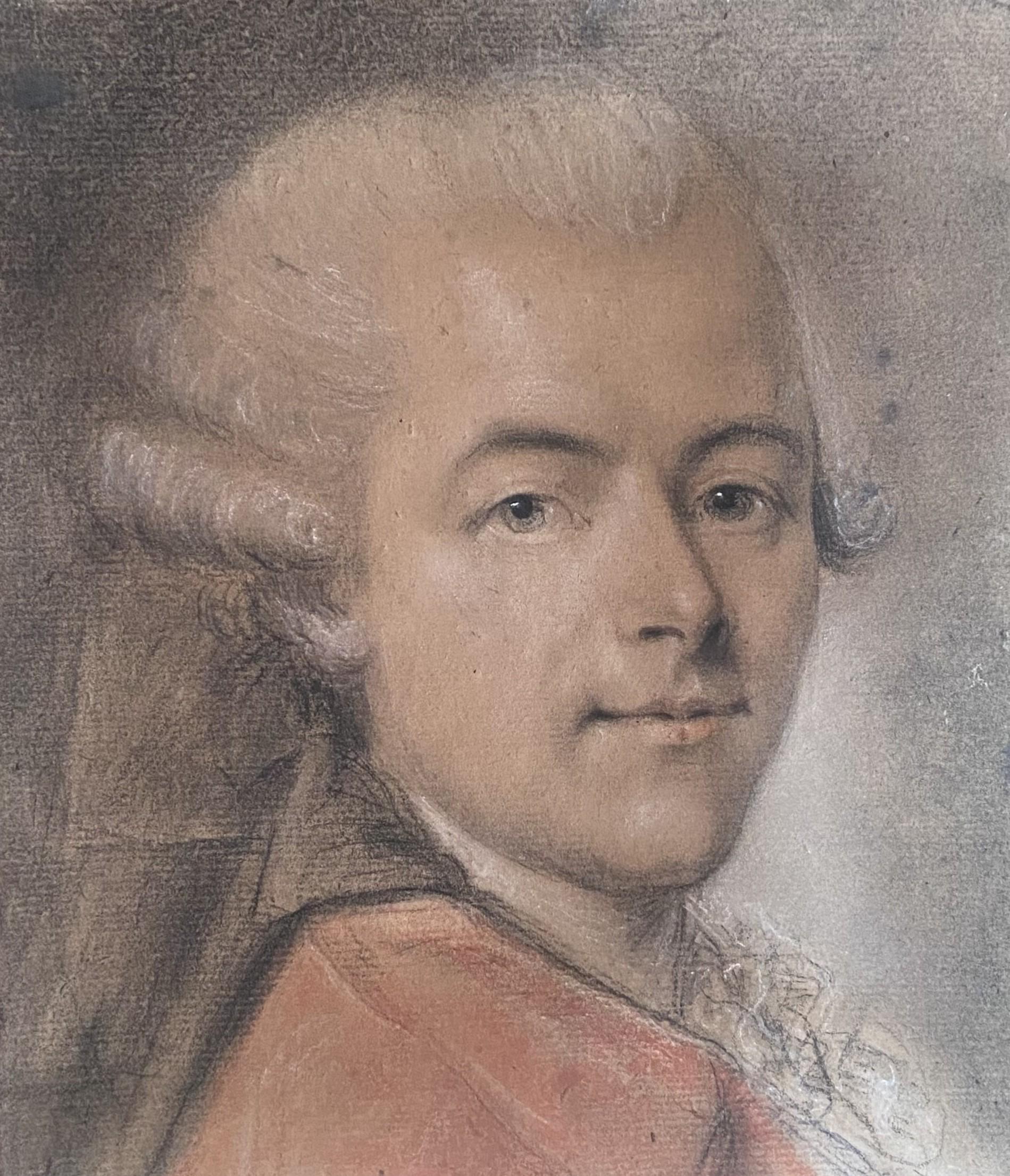 Escuela francesa del siglo XVIII
Retrato de un caballero
Pastel sobre papel 
25 x 18 cm
Enmarcado : 49 x 32 cm

El montaje de esta obra lleva la inscripción 