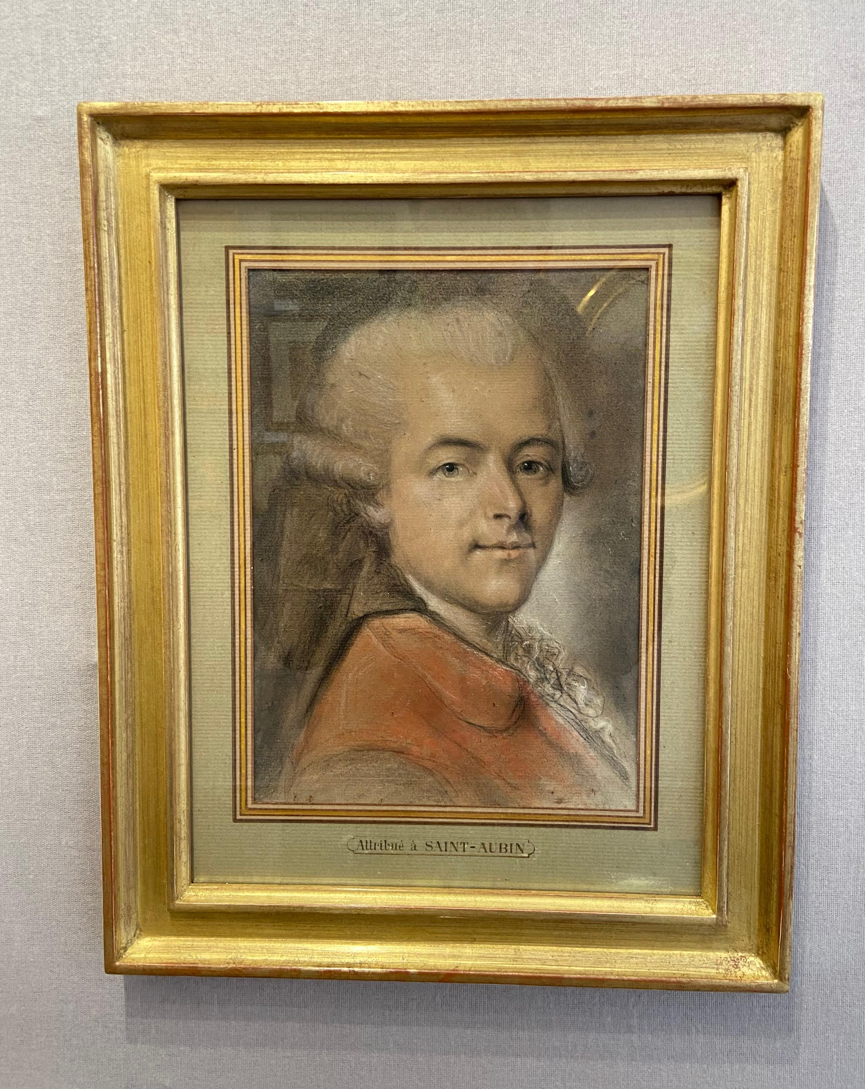 Escuela Francesa Siglo XVIII, Retrato de caballero, pastel en venta 1