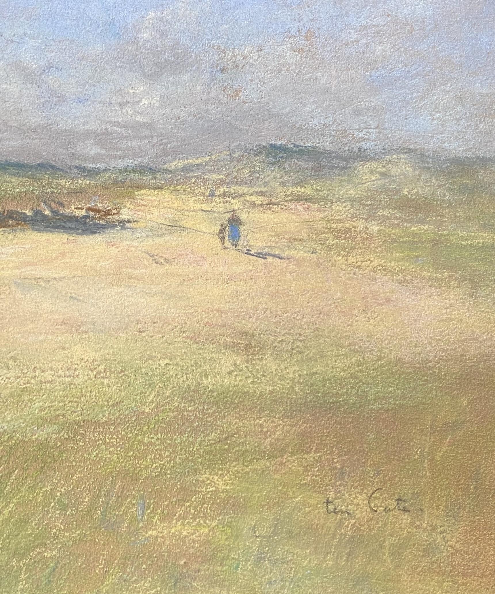 Siebe Johannes Ten Cate (1858-1908)  A Dune Landscape, pastel signed For Sale 3