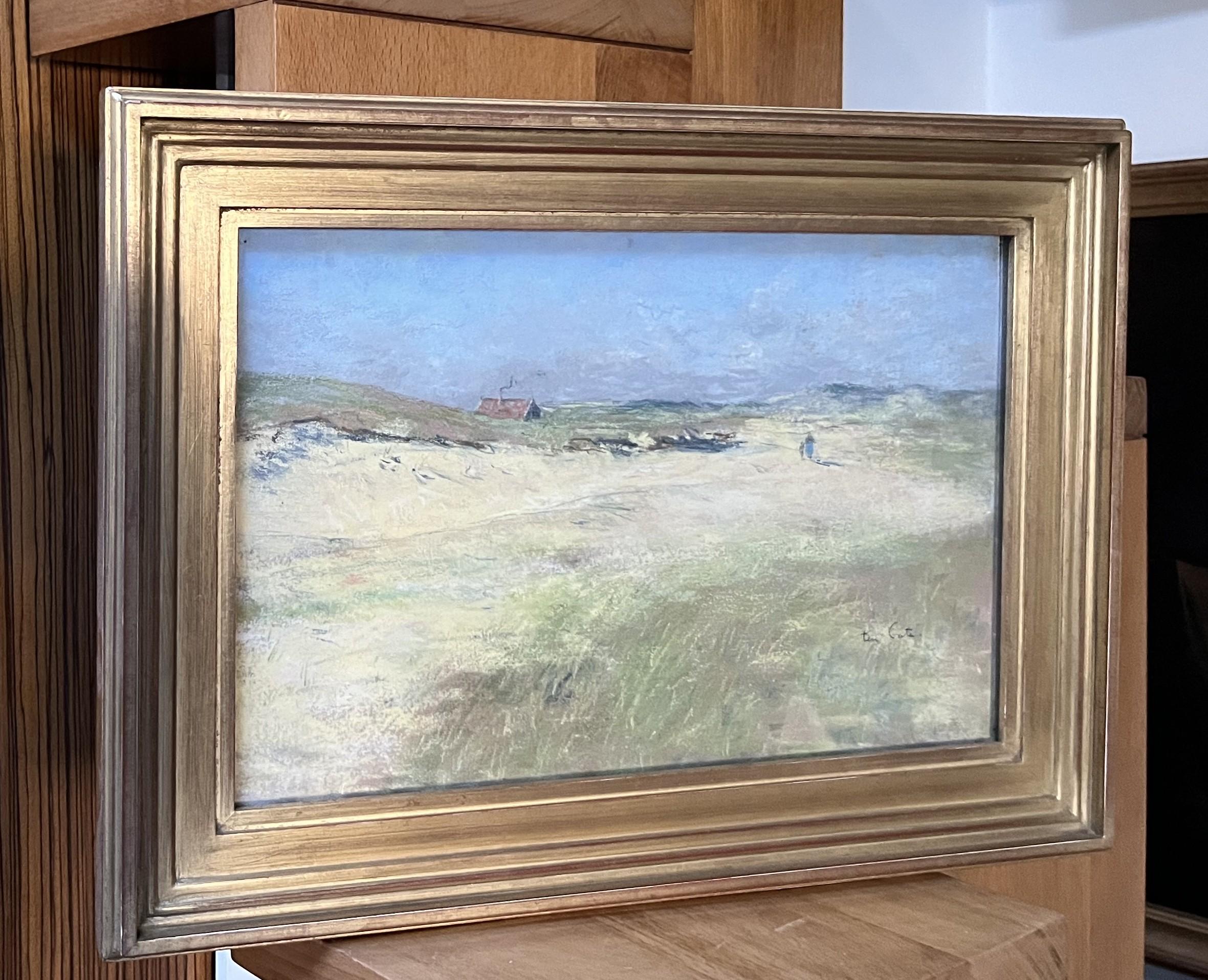 Siebe Johannes Ten Cate (1858-1908)  A Dune Landscape, pastel signed For Sale 7
