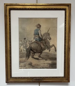 Attributed to Francesco Casanova (1727-1803), A Mamluk fighting , watercolor