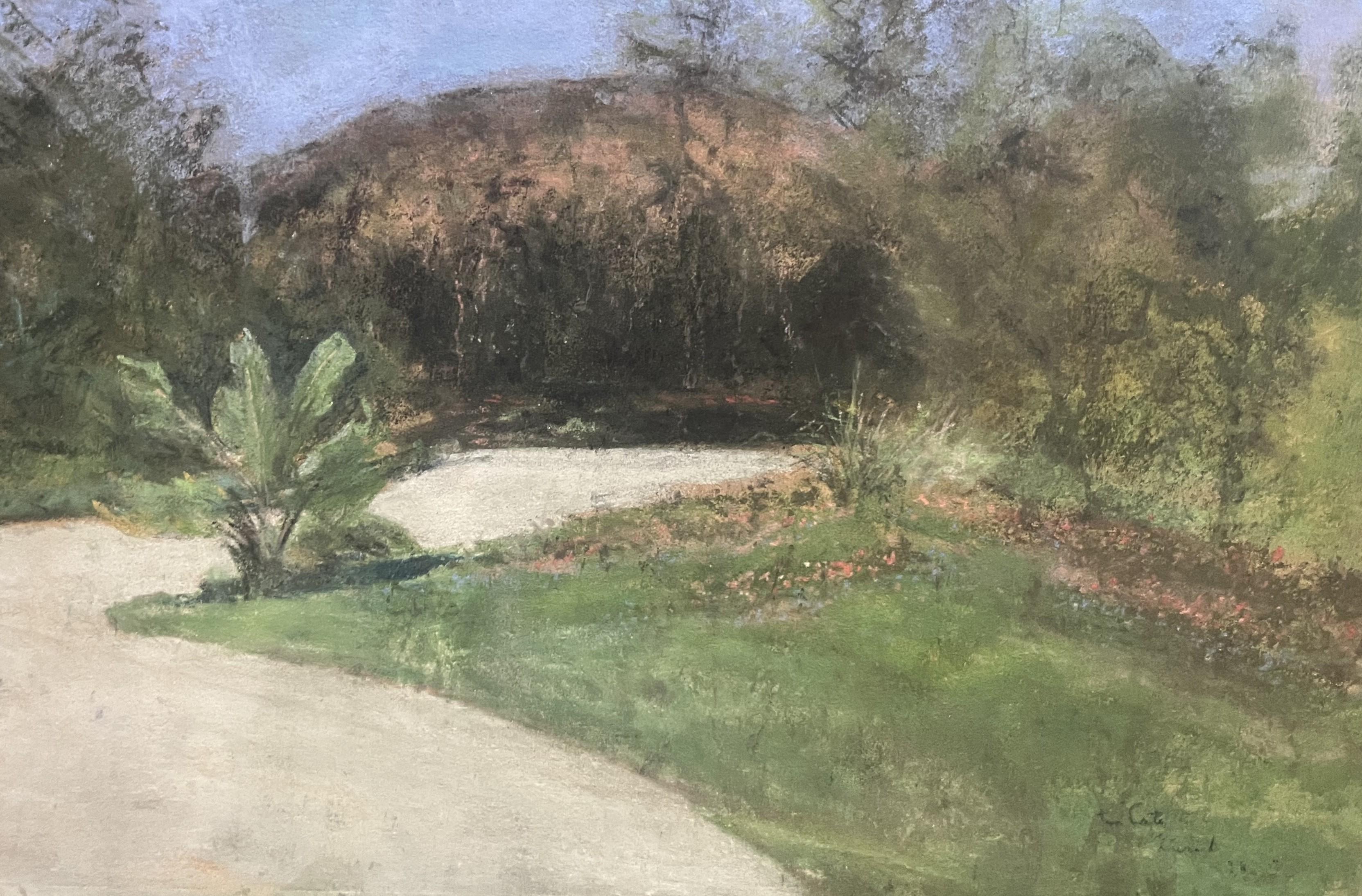 Siebe Johannes Ten Cate (1858-1908)  Un jardín en Zúrich, 1898, pastel firmado en venta 2