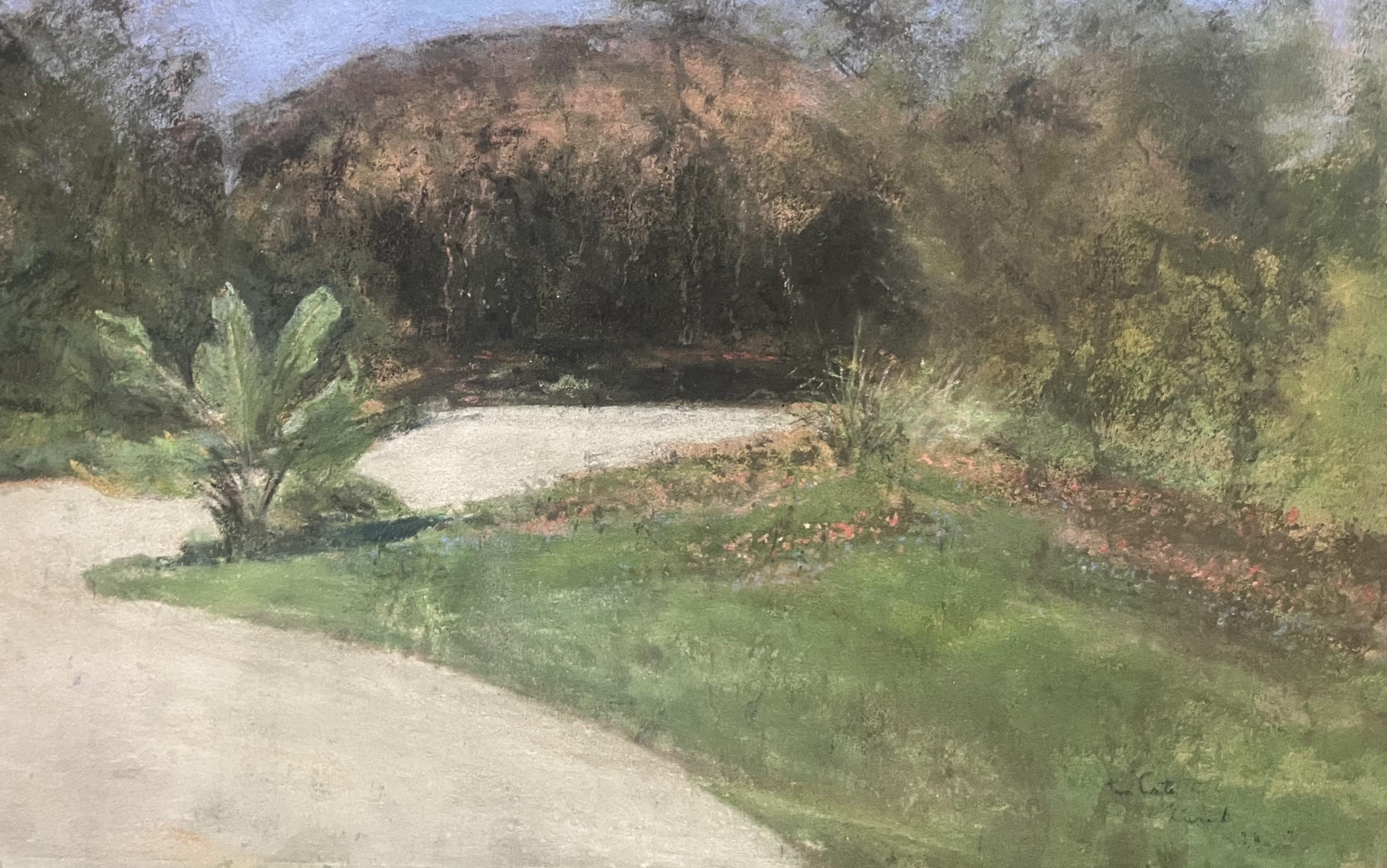 Siebe Johannes Ten Cate (1858-1908)  Un jardín en Zúrich, 1898, pastel firmado en venta 4