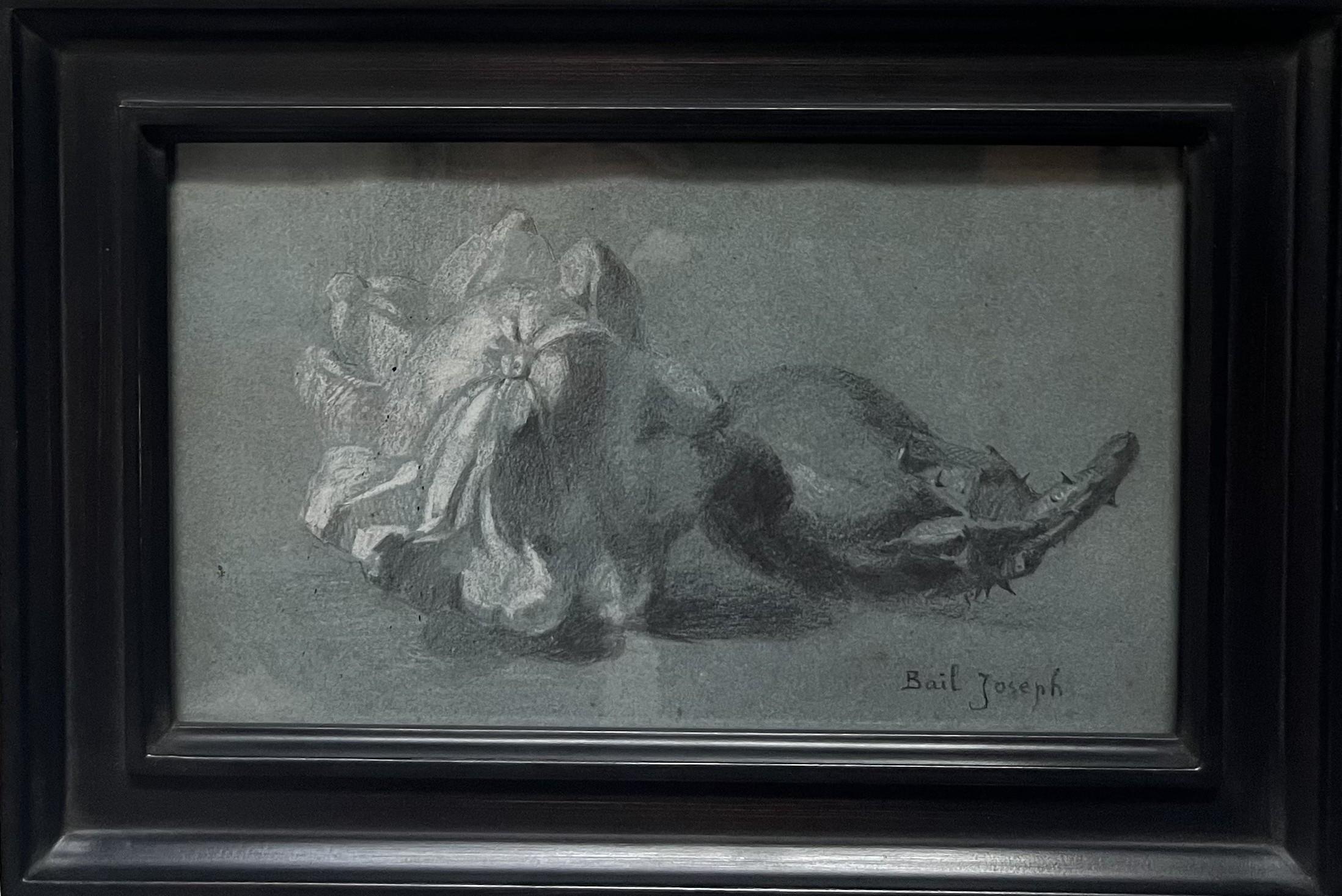 Joseph Bail (1862-1921) Nature morte aux légumes, dessin signé 1
