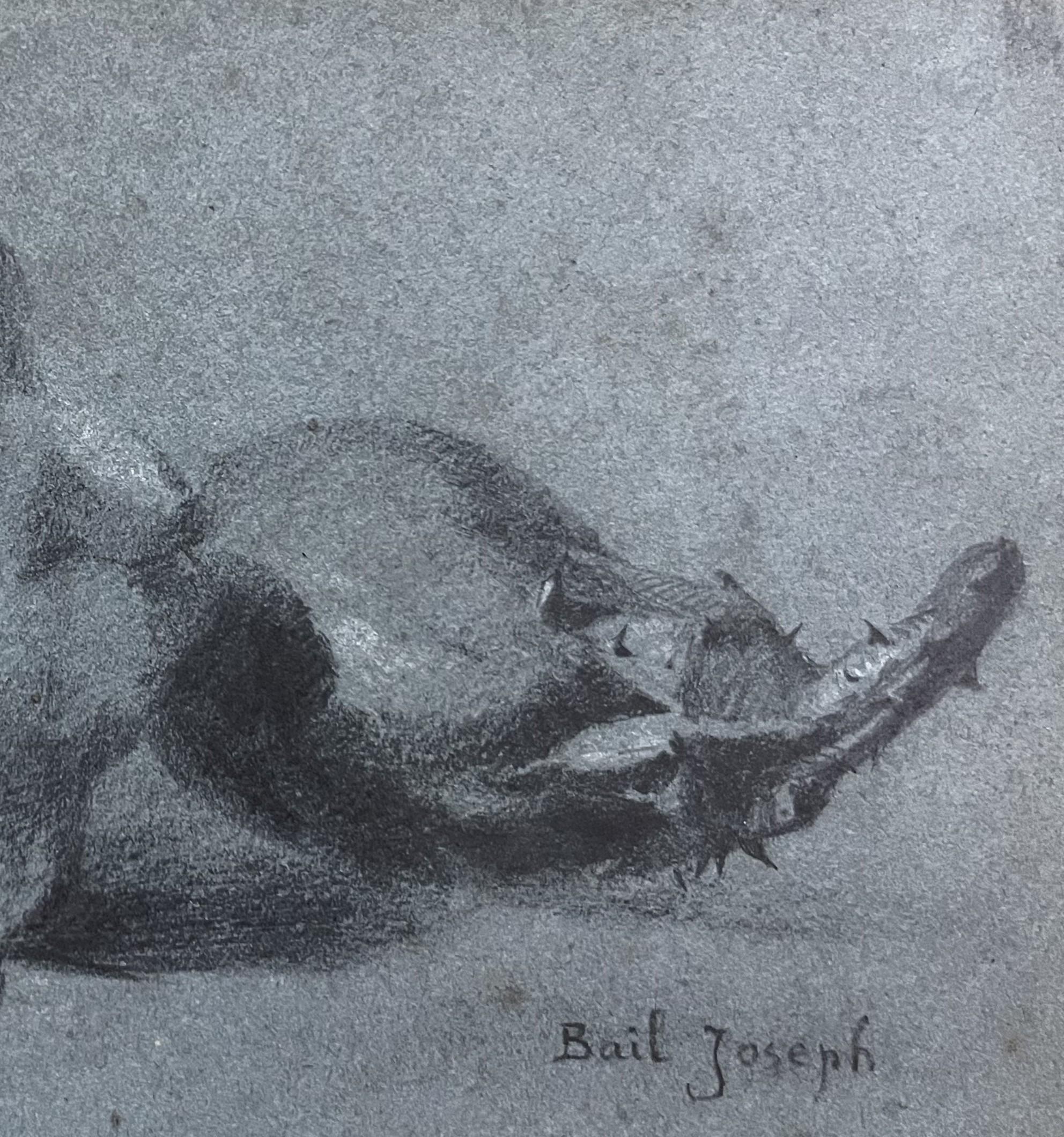 Joseph Bail (1862-1921) Nature morte aux légumes, dessin signé 5