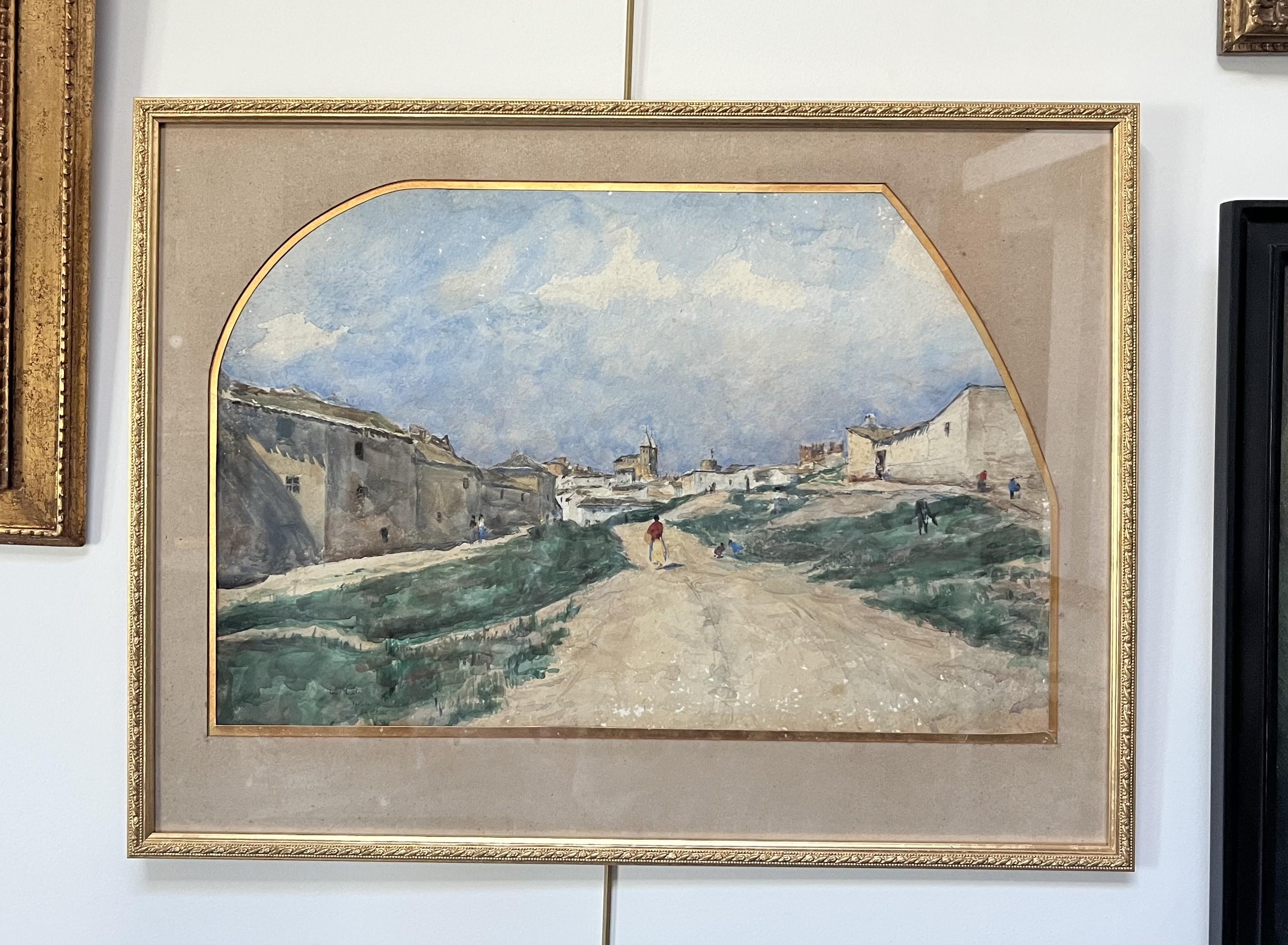 Siebe Johannes Ten Cate (1858-1908)  View of Toledo, 1896, watercolor signed For Sale 8