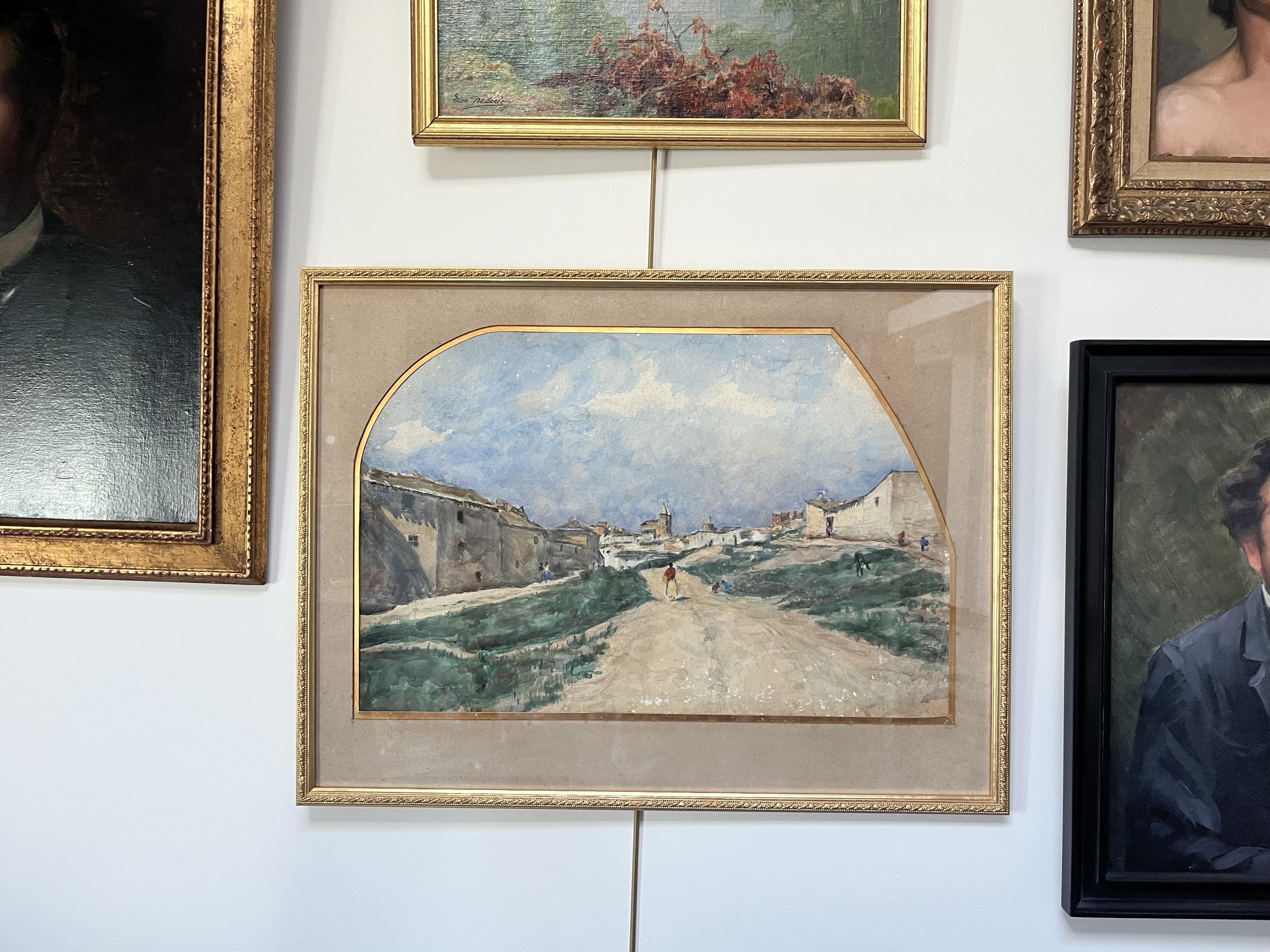 Siebe Johannes Ten Cate (1858-1908)  View of Toledo, 1896, watercolor signed For Sale 9