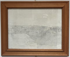Jean-Achille Benouville (1815-1891) Rome, View of the Forum, drawing