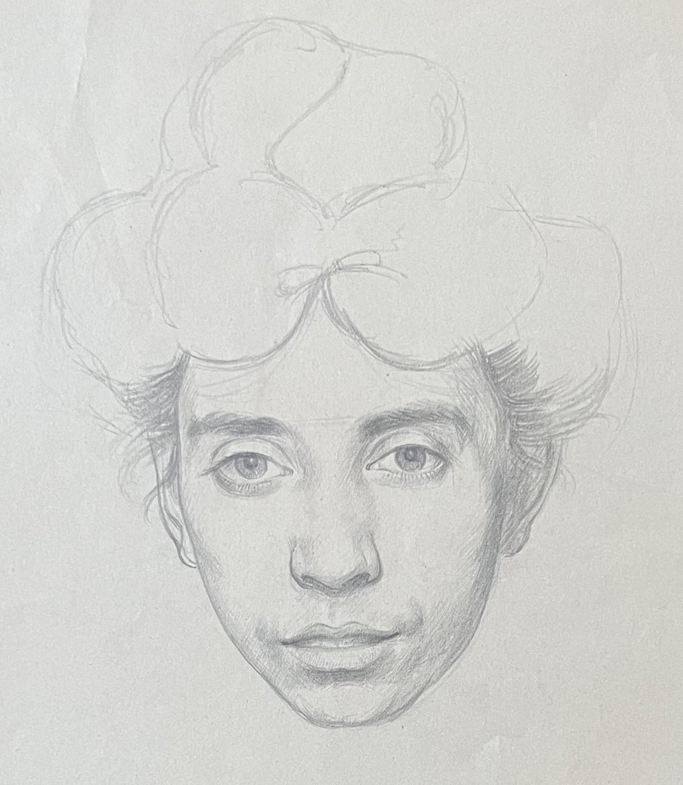 André Eugène Costilhes (1865-1940) Portrait d'une jeune femme, dessin en vente 5