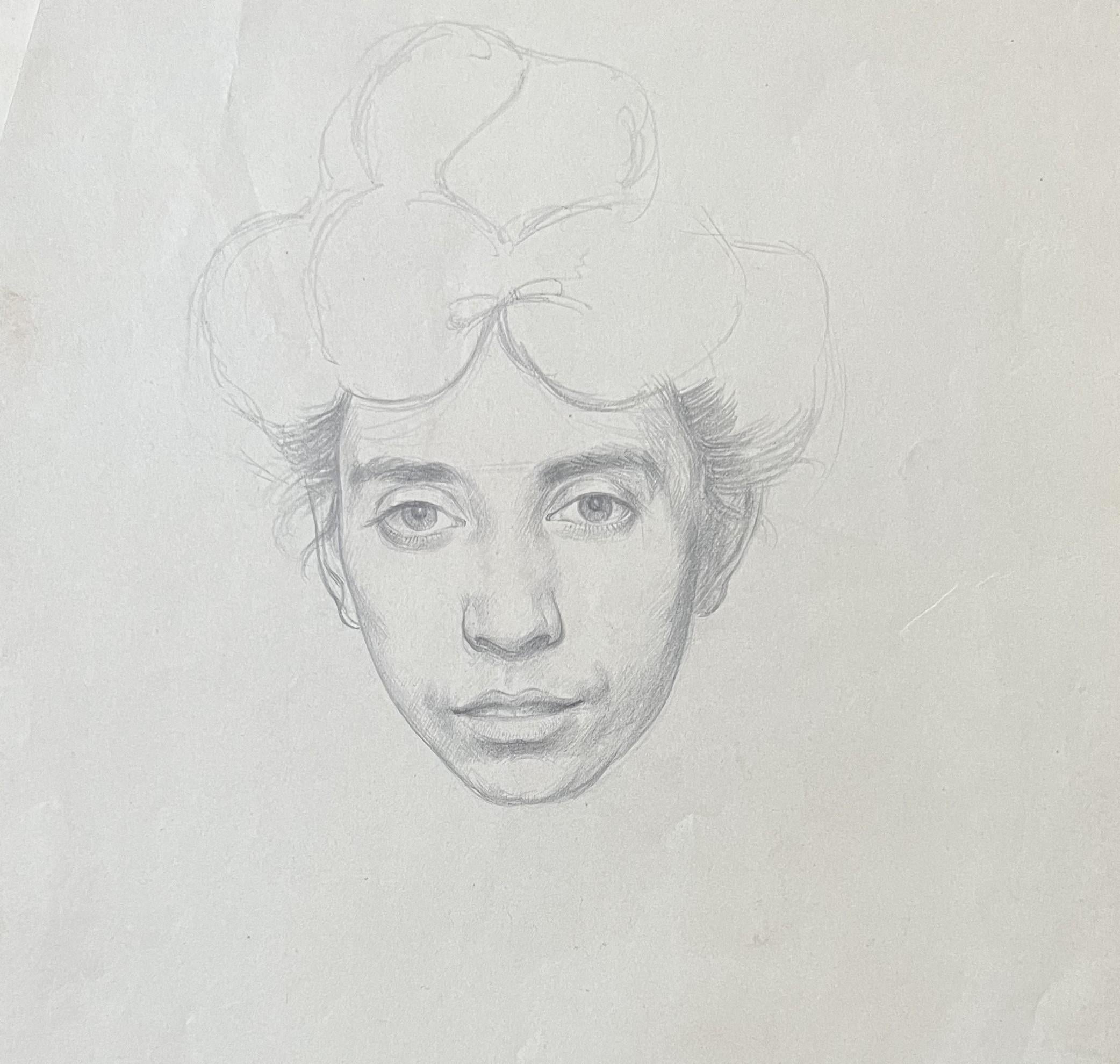 André Eugène Costilhes (1865-1940) Portrait d'une jeune femme, dessin en vente 6