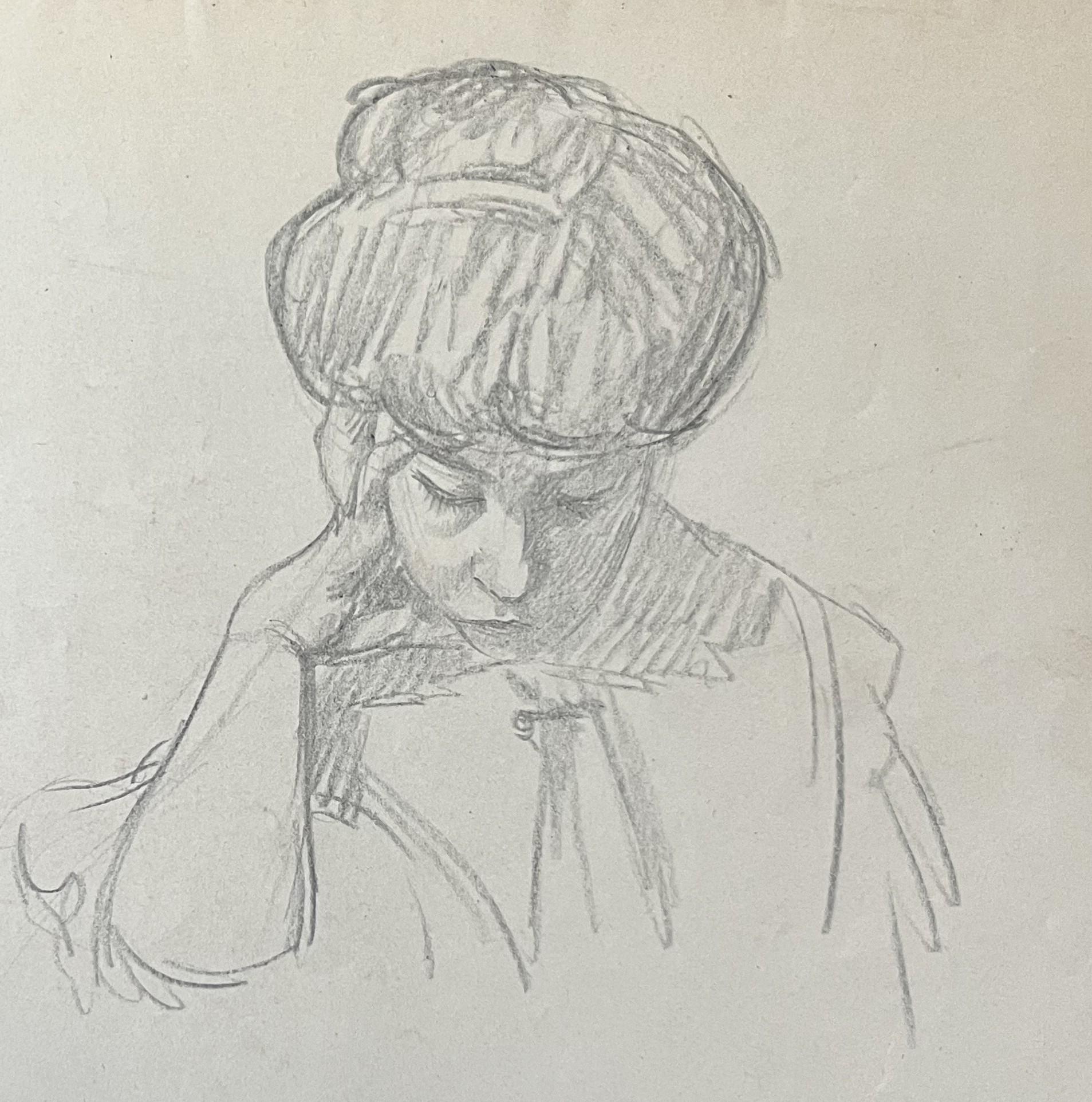 André Eugène Costilhes (1865-1940) Deux études de femmes, dessin en vente 3
