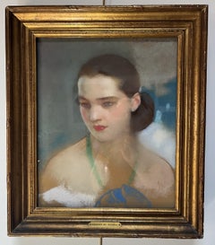 Lucien Victor Guirand de Scevola (1871-1950) Portrait of a Lady, signed pastel