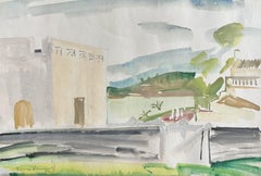 Jean Launois (1898-1942) A North African landscape, watercolor signed