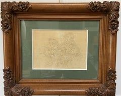 Eugne Devria (1805-1865) Portrait de famille, 1826  Dessin d'un dessin
