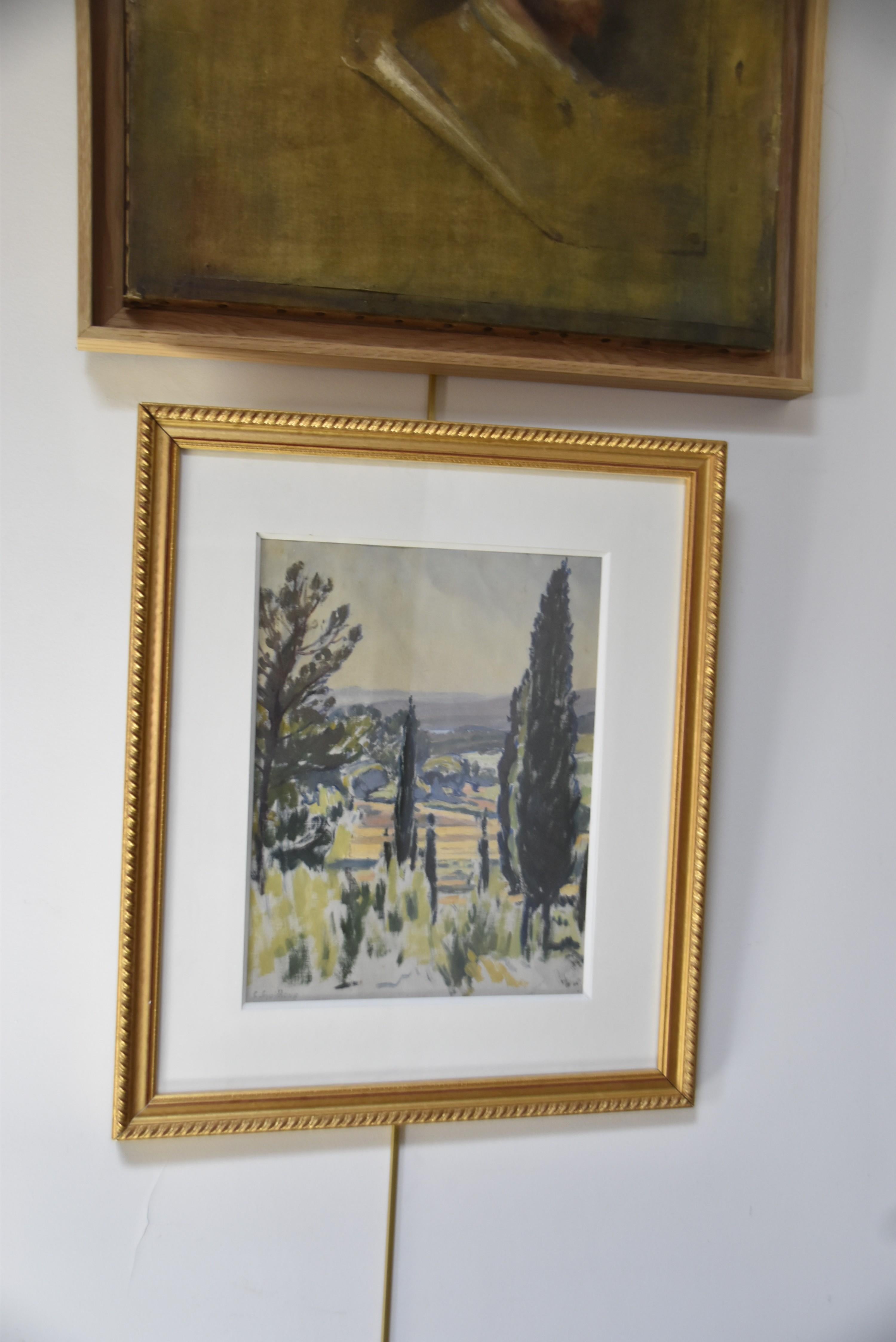 Charles-Victor Guilloux (1866-1946)  Paysage en Provence Huile 8