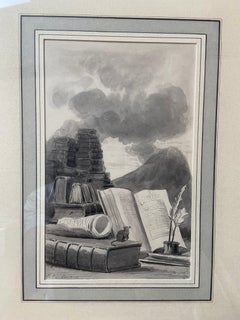 Louis-Eugène Lambert (1825-1900)  The Mountain and the mouse, drawing signed