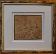 Louis-Félix Delarue (1730-1777) Mars and Venus, drawing