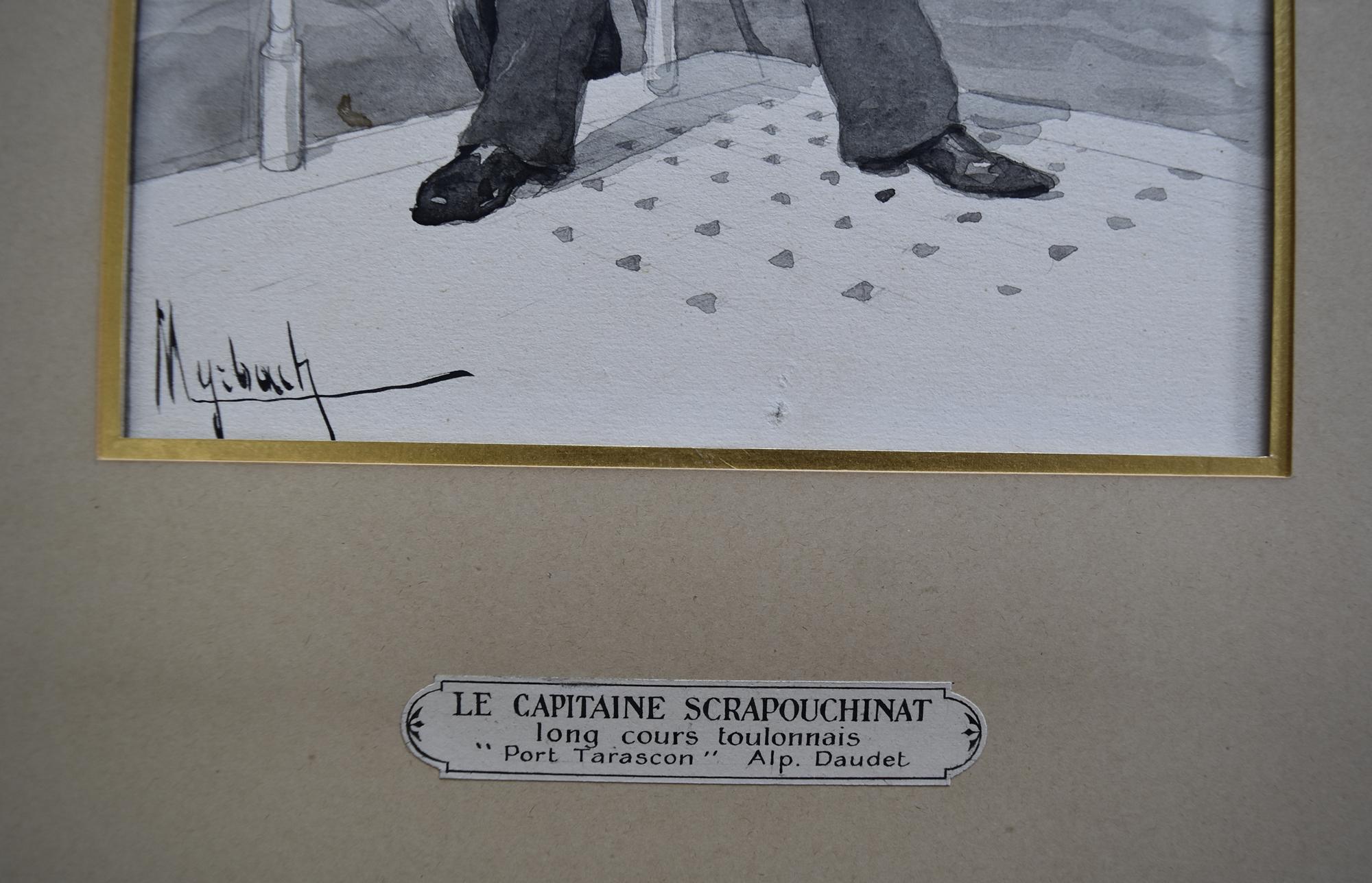 Felician Myrbach (1853-1940) Le Capitaine Scrapouchinat, Ink drawing 3